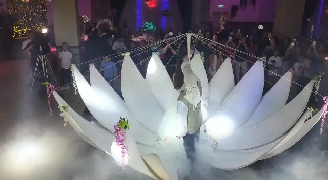 פרח לבן נפתח