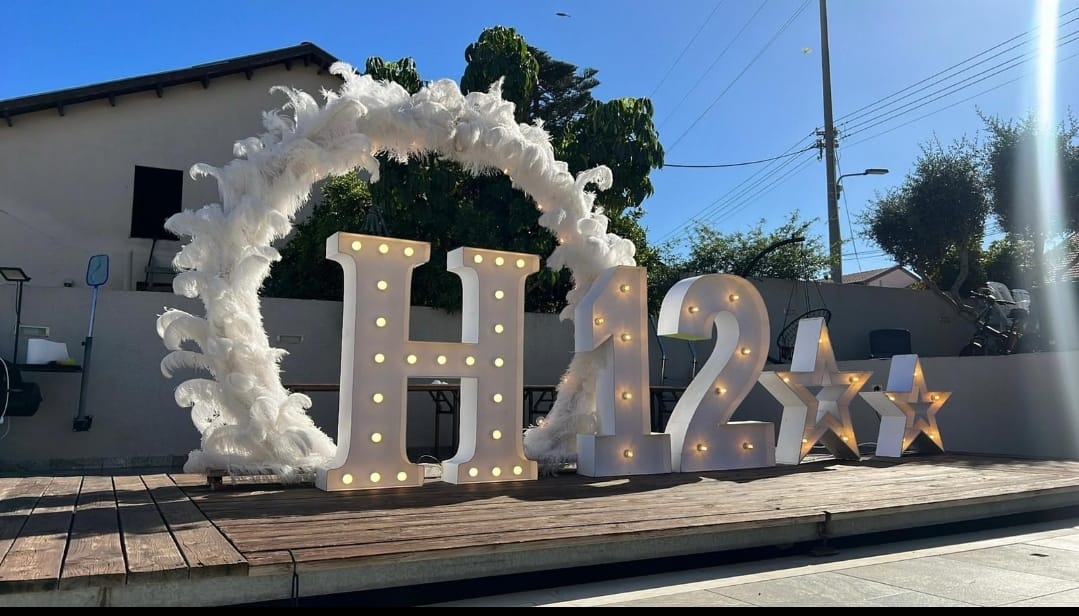 אותיות לבנות מוארות לבת מצווה 8